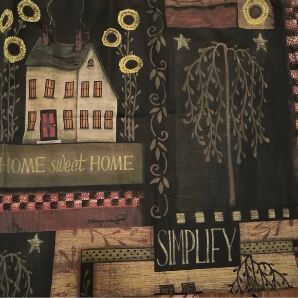 Primitive Rustic Farmhouse Foll Art Tonya Crawford shower curtain 72” - Picture 4 of 9